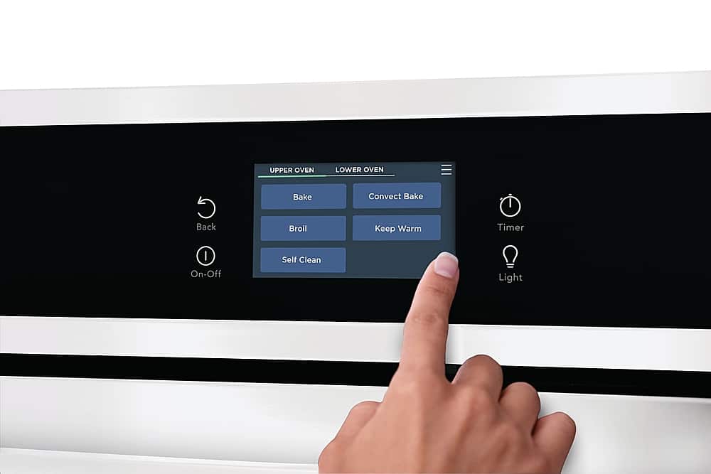 Frigidaire - 30" Built-in Double Electric Wall Oven with Fan Convection - White