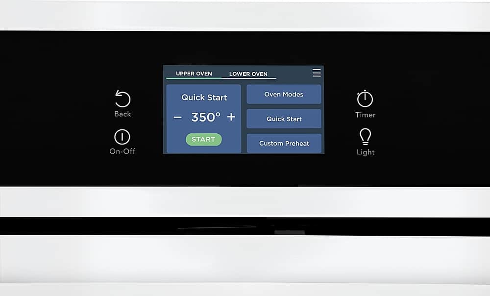 Frigidaire - 30" Built-in Double Electric Wall Oven with Fan Convection - White
