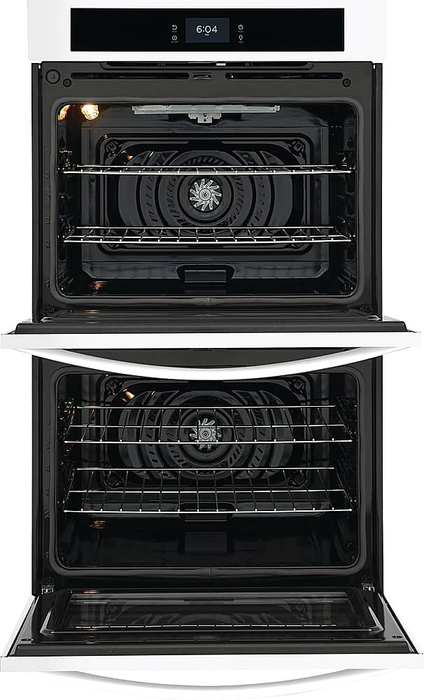 Frigidaire - 30" Built-in Double Electric Wall Oven with Fan Convection - White