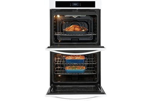 Frigidaire - 30" Built-in Double Electric Wall Oven with Fan Convection - White
