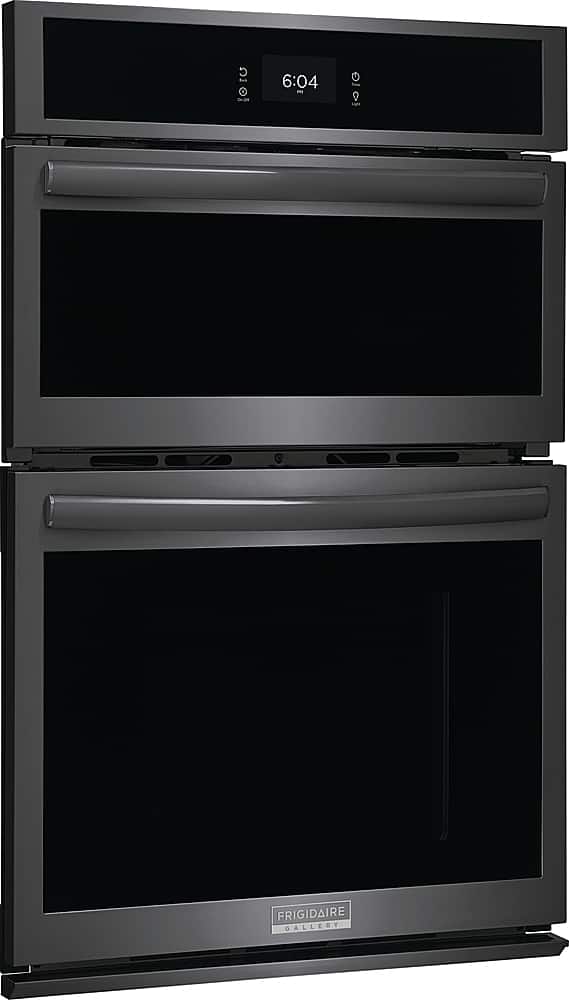 Frigidaire - 27" Built-in Electric Wall Oven/Microwave Combination - Black Stainless Steel