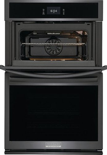 Frigidaire - 27" Built-in Electric Wall Oven/Microwave Combination - Black Stainless Steel