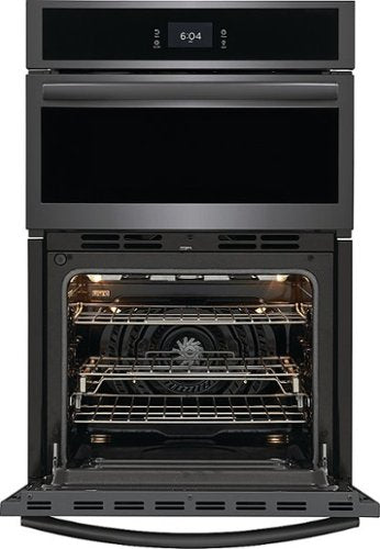 Frigidaire - 27" Built-in Electric Wall Oven/Microwave Combination - Black Stainless Steel