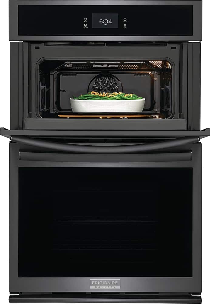 Frigidaire - 27" Built-in Electric Wall Oven/Microwave Combination - Black Stainless Steel