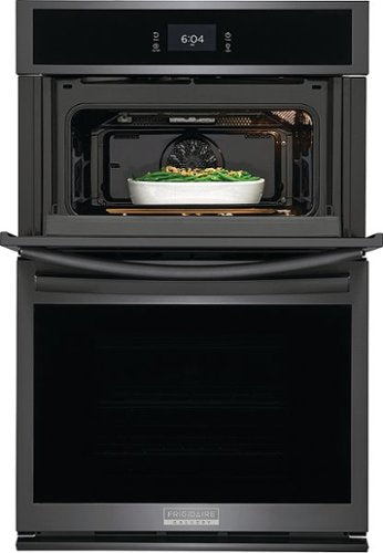 Frigidaire - 27" Built-in Electric Wall Oven/Microwave Combination - Black Stainless Steel