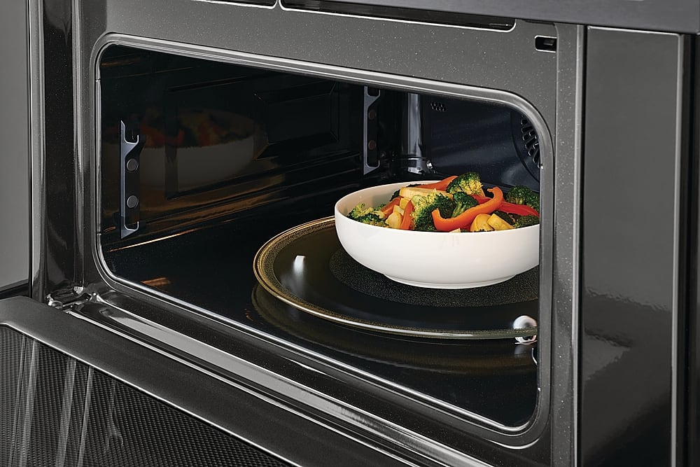 Frigidaire - 27" Built-in Electric Wall Oven/Microwave Combination - Black Stainless Steel