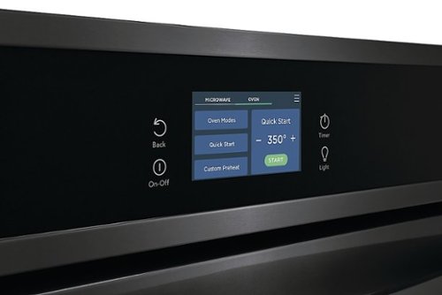 Frigidaire - 27" Built-in Electric Wall Oven/Microwave Combination - Black Stainless Steel