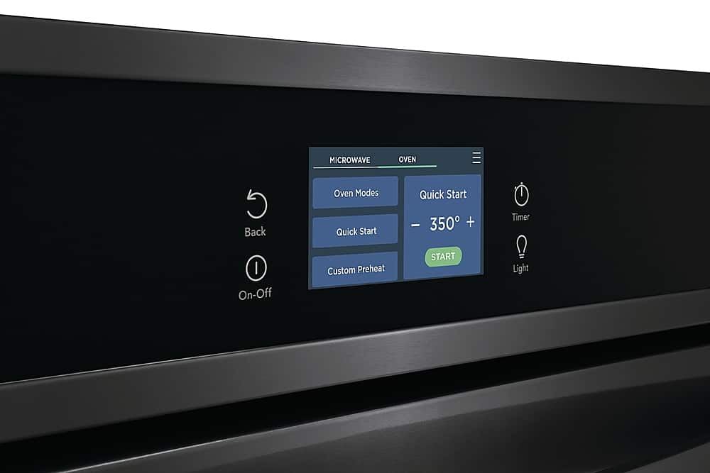 Frigidaire - 27" Built-in Electric Wall Oven/Microwave Combination - Black Stainless Steel