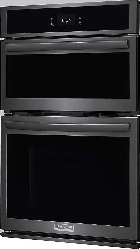 Frigidaire - 27" Built-in Electric Wall Oven/Microwave Combination - Black Stainless Steel