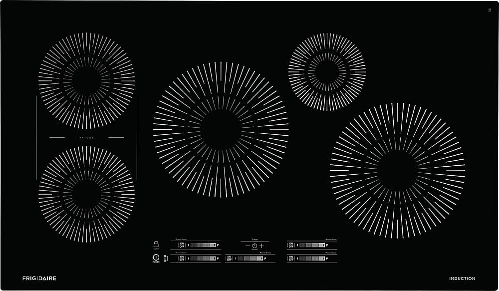 Frigidaire - 36" Built-in Induction Electric Cooktop - Black