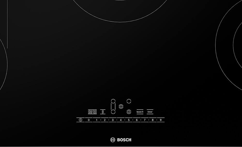 Bosch - 800 Series 36" Built-In Electric Cooktop with 5 elements - Black