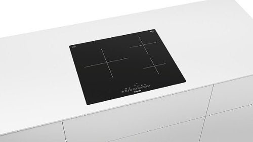 Bosch - 500 Series 24" Built-In Electric Induction Cooktop with 3 elements - Black