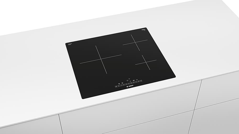 Bosch - 500 Series 24" Built-In Electric Induction Cooktop with 3 elements - Black