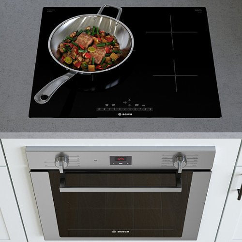Bosch - 500 Series 24" Built-In Electric Induction Cooktop with 3 elements - Black