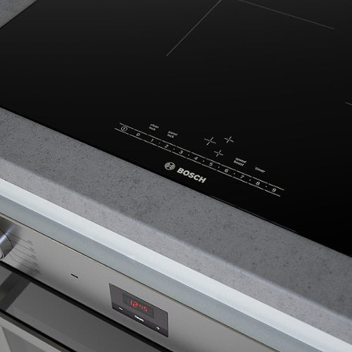 Bosch - 500 Series 24" Built-In Electric Induction Cooktop with 3 elements - Black