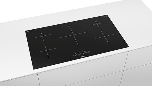 Bosch - 500 Series 36" Built-In Electric Induction Cooktop with 5 elements - Black