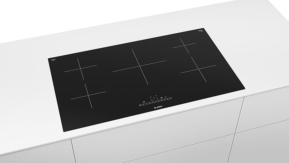 Bosch - 500 Series 36" Built-In Electric Induction Cooktop with 5 elements - Black