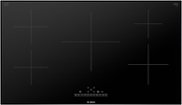 Bosch - 500 Series 36" Built-In Electric Induction Cooktop with 5 elements - Black