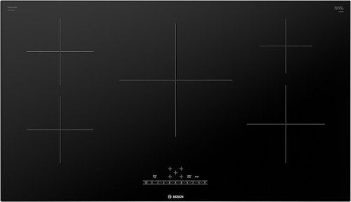 Bosch - 500 Series 36" Built-In Electric Induction Cooktop with 5 elements - Black