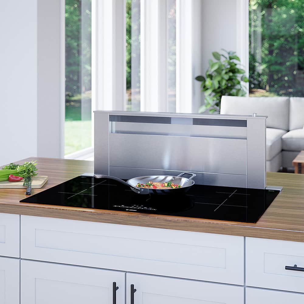 Bosch - 500 Series 36" Built-In Electric Induction Cooktop with 5 elements - Black