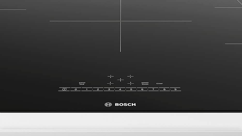 Bosch - 500 Series 36" Built-In Electric Induction Cooktop with 5 elements - Black