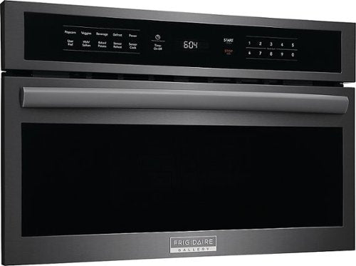 Frigidaire - Gallery 1.6 Cu. Ft. Built-In Microwave Oven with Drop-Down Door - Black Stainless Steel