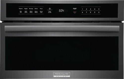 Frigidaire - Gallery 1.6 Cu. Ft. Built-In Microwave Oven with Drop-Down Door - Black Stainless Steel