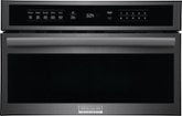 Frigidaire - Gallery 1.6 Cu. Ft. Built-In Microwave Oven with Drop-Down Door - Black Stainless Steel