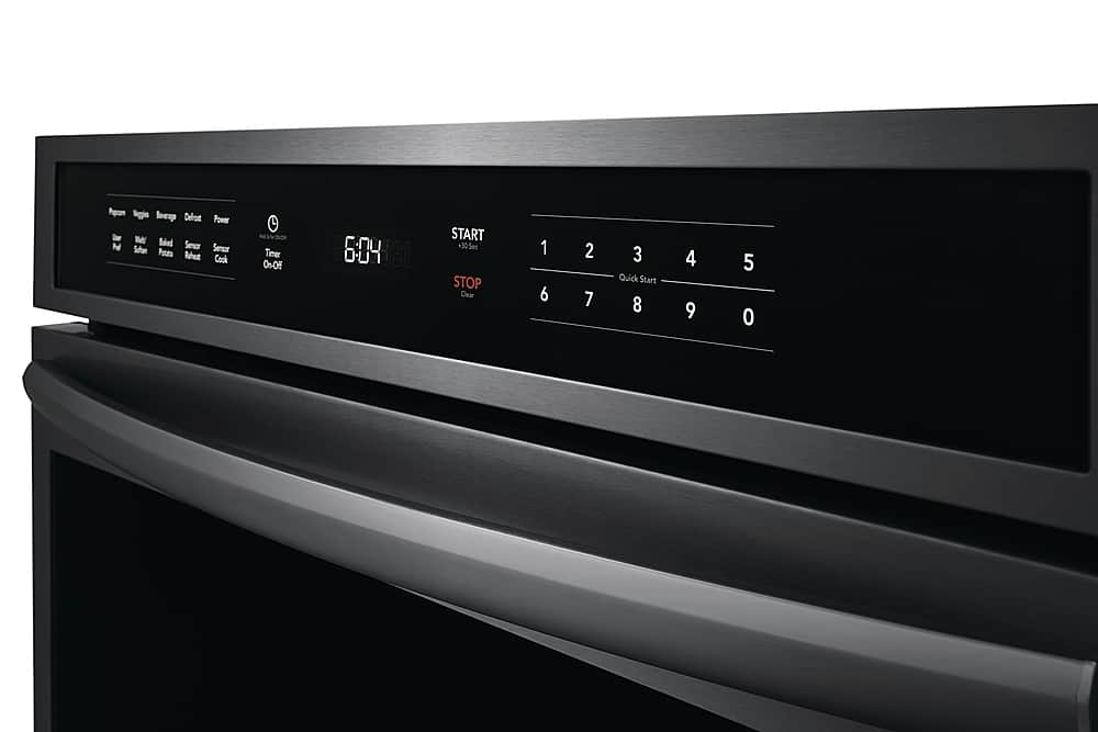 Frigidaire - Gallery 1.6 Cu. Ft. Built-In Microwave Oven with Drop-Down Door - Black Stainless Steel