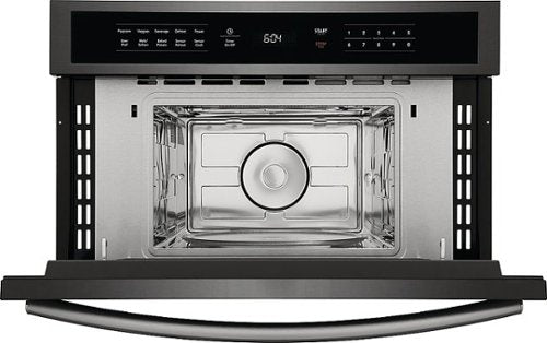 Frigidaire - Gallery 1.6 Cu. Ft. Built-In Microwave Oven with Drop-Down Door - Black Stainless Steel