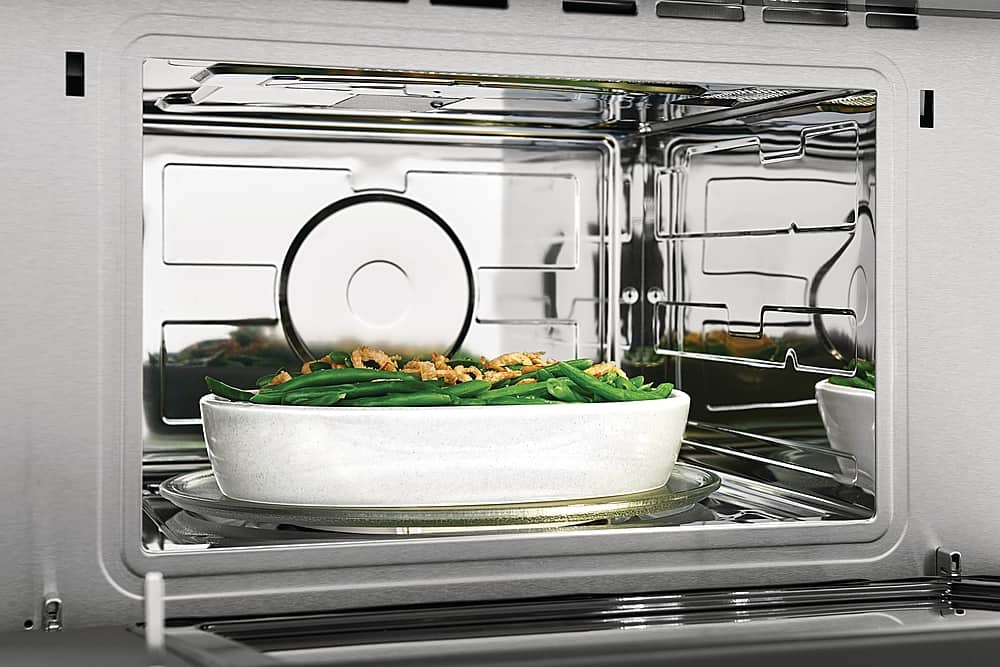 Frigidaire - Gallery 1.6 Cu. Ft. Built-In Microwave Oven with Drop-Down Door - Black Stainless Steel