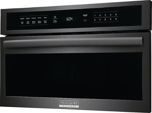 Frigidaire - Gallery 1.6 Cu. Ft. Built-In Microwave Oven with Drop-Down Door - Black Stainless Steel