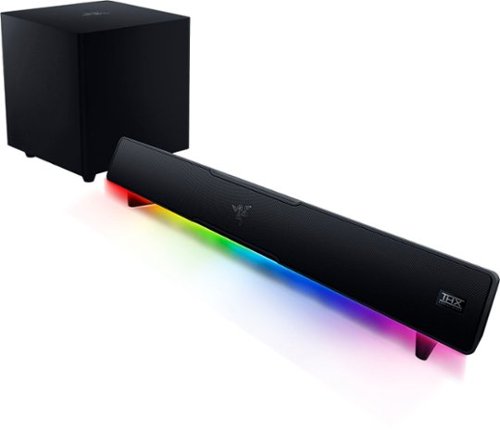 Razer - Leviathan V2 3-Channel (2.1) Bluetooth Gaming Speakers with RGB Lighting (2-Piece) - Black