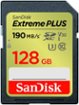 SANDISK - 128GB Extreme PLUS SD UHS-I Memory Card, R/W up to 240/120MB/s