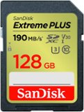 SANDISK - 128GB Extreme PLUS SD UHS-I Memory Card, R/W up to 240/120MB/s