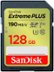 SANDISK - 128GB Extreme PLUS SD UHS-I Memory Card, R/W up to 240/120MB/s
