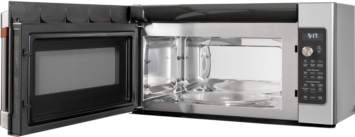 Café - 1.7 Cu. Ft. Convection Over-the-Range Microwave with Sensor Cooking and Air Fry - Matte White