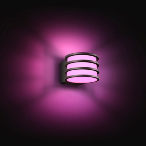 Philips - Hue White and Color Ambiance Lucca Wall Light - Black