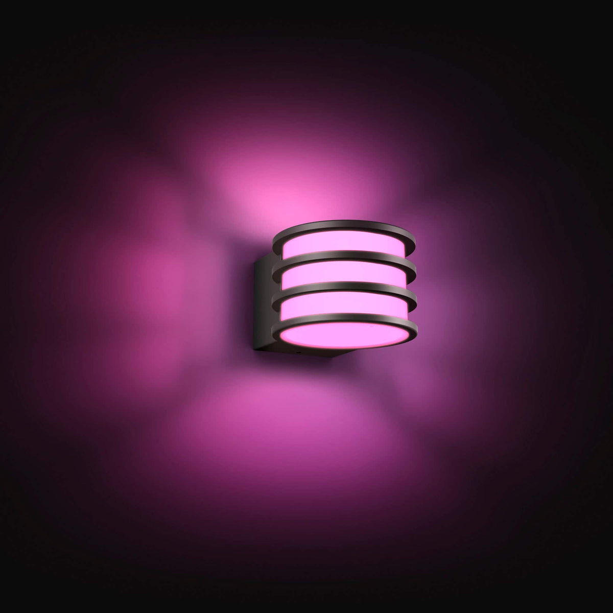 Philips - Hue White and Color Ambiance Lucca Wall Light - Black