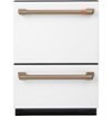 Café - 24" Top Control Built-In Double Drawer Dishwasher, Customizable - Matte White