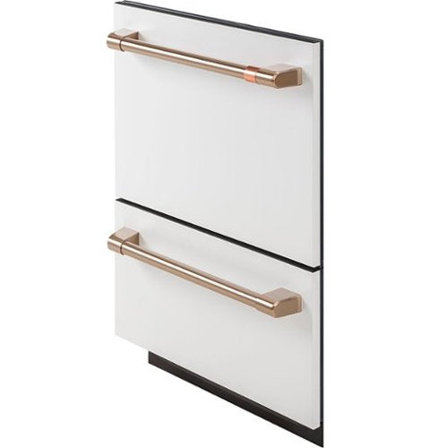 Café - 24" Top Control Built-In Double Drawer Dishwasher, Customizable - Matte White