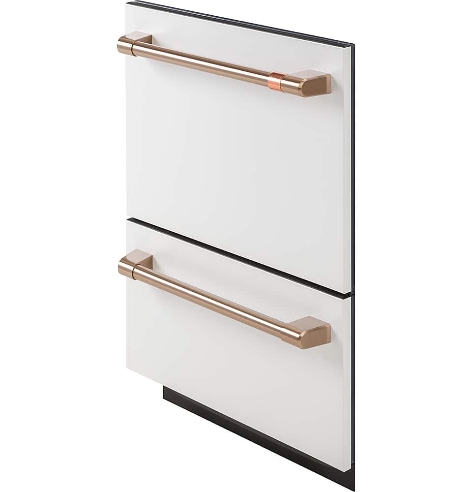 Café - 24" Top Control Built-In Double Drawer Dishwasher, Customizable - Matte White