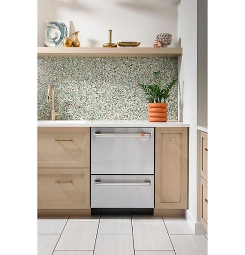 Café - 24" Top Control Built-In Double Drawer Dishwasher, Customizable - Matte White