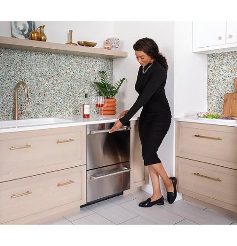 Café - 24" Top Control Built-In Double Drawer Dishwasher, Customizable - Matte White