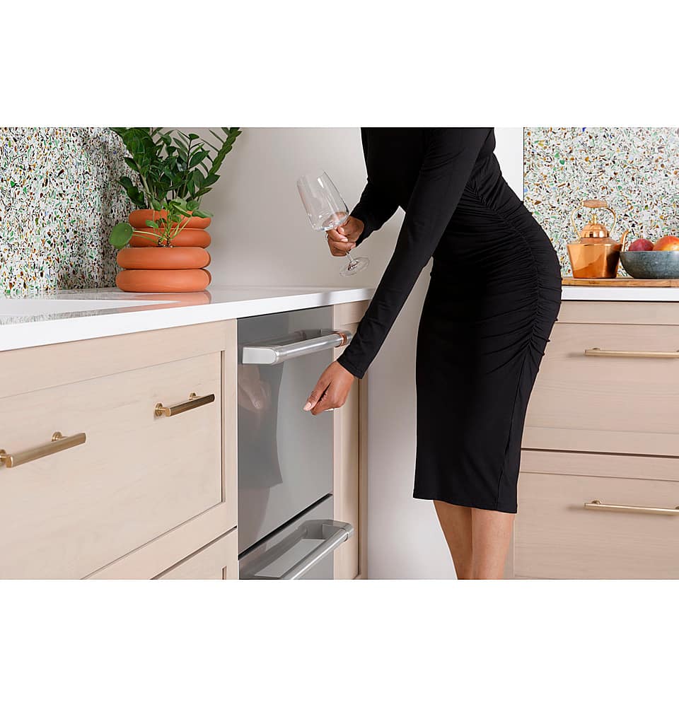 Café - 24" Top Control Built-In Double Drawer Dishwasher, Customizable - Matte White