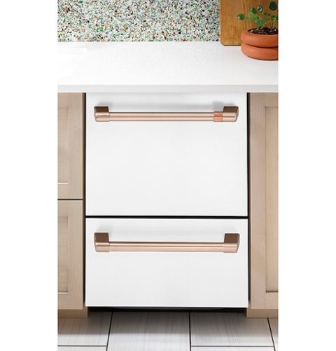 Café - 24" Top Control Built-In Double Drawer Dishwasher, Customizable - Matte White