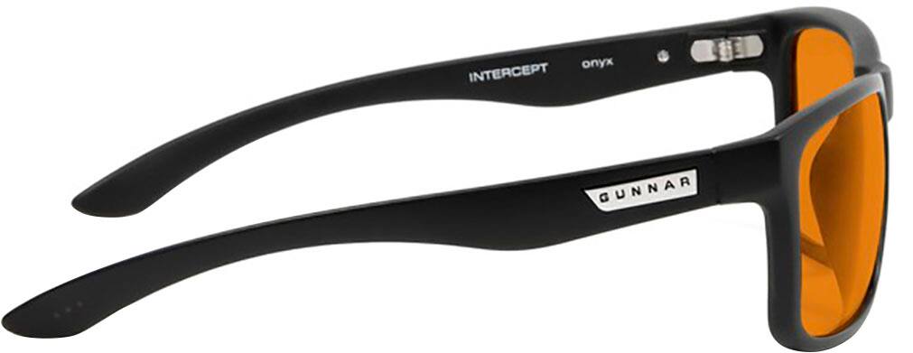 GUNNAR - Intercept Computer Glasses with Blue Light Reduction , Amber Max Lenses - Onyx
