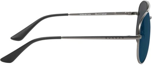 GUNNAR - Maverick Computer Glasses with Blue Light Reduction , SUN Lenses - Gunmetal