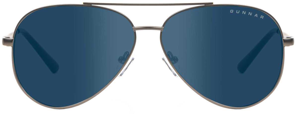 GUNNAR - Maverick Computer Glasses with Blue Light Reduction , SUN Lenses - Gunmetal