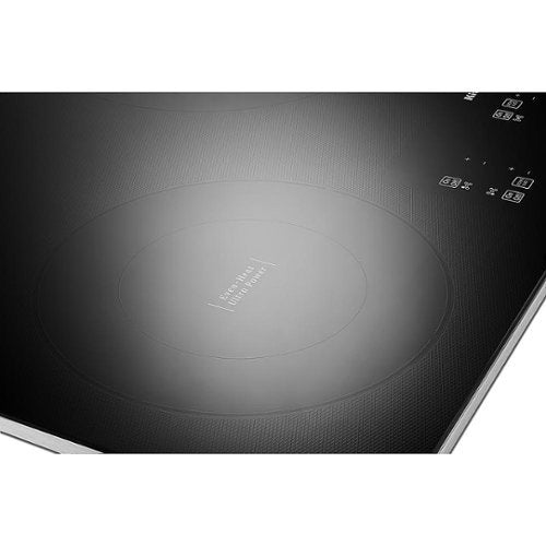 KitchenAid - 36 in. Wide 5 element Built-In Electric Cooktop with 10''/6'' Even-Heat Ultra Power Element with Simmer Setting - Black